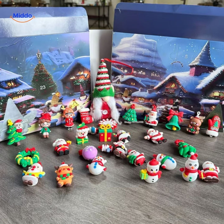 HolidayHaven - Calendrier de l'Avent en Peluche Gnome