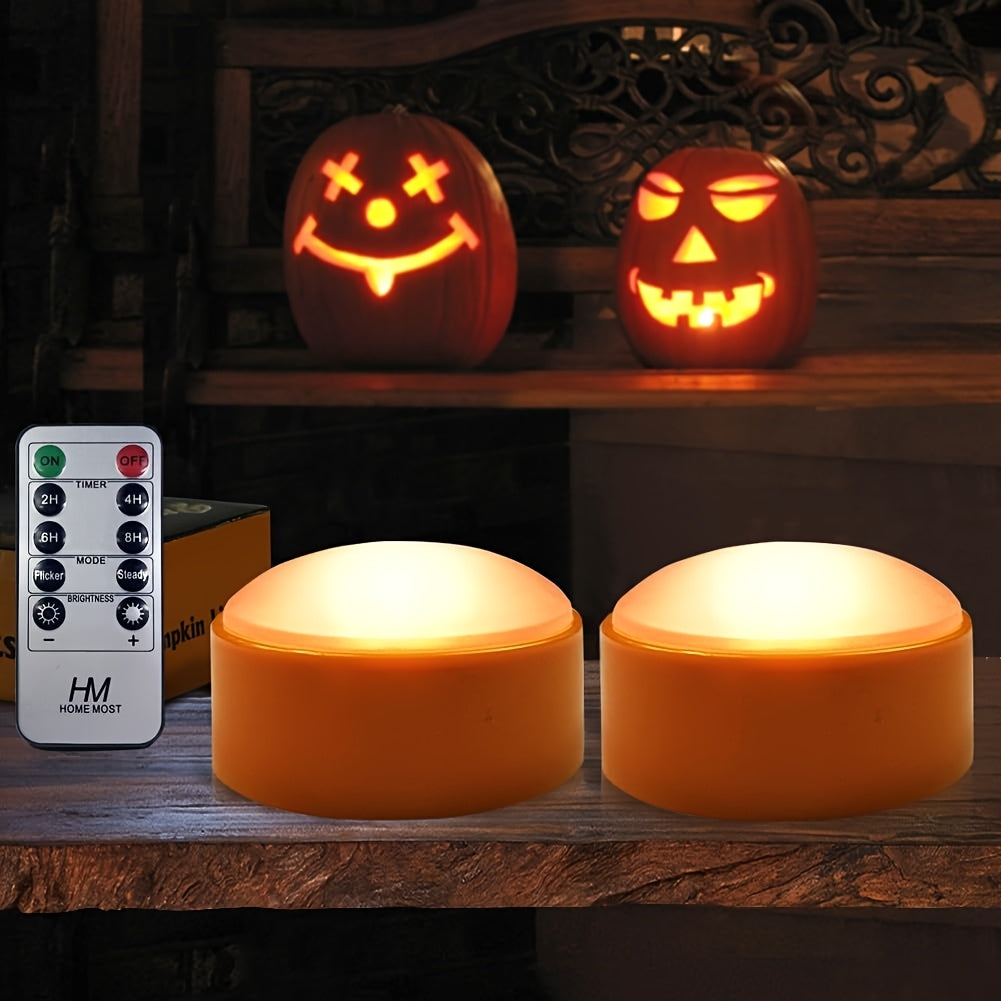 Lumora Halloween LED Bougies | Sans Flamme & Sûr | Éclairage Citrouille | Pour Intérieur & Extérieur