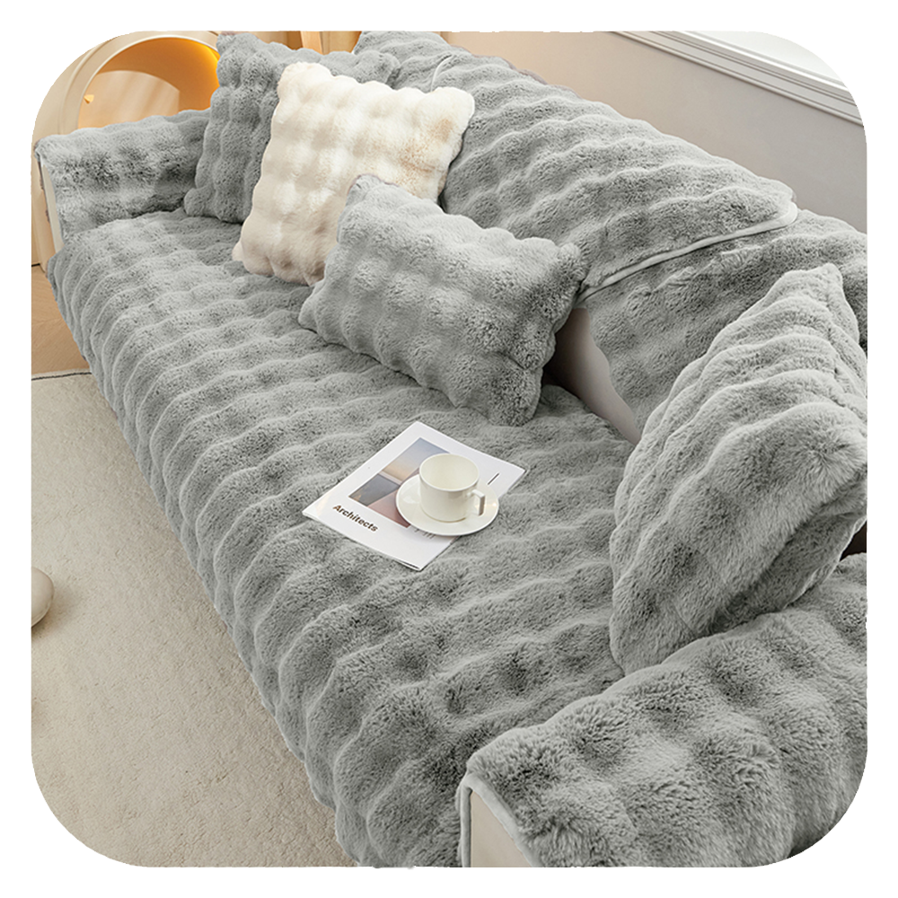 Plushy - Protection de canapé luxueuse, confort et douceur ultimes !