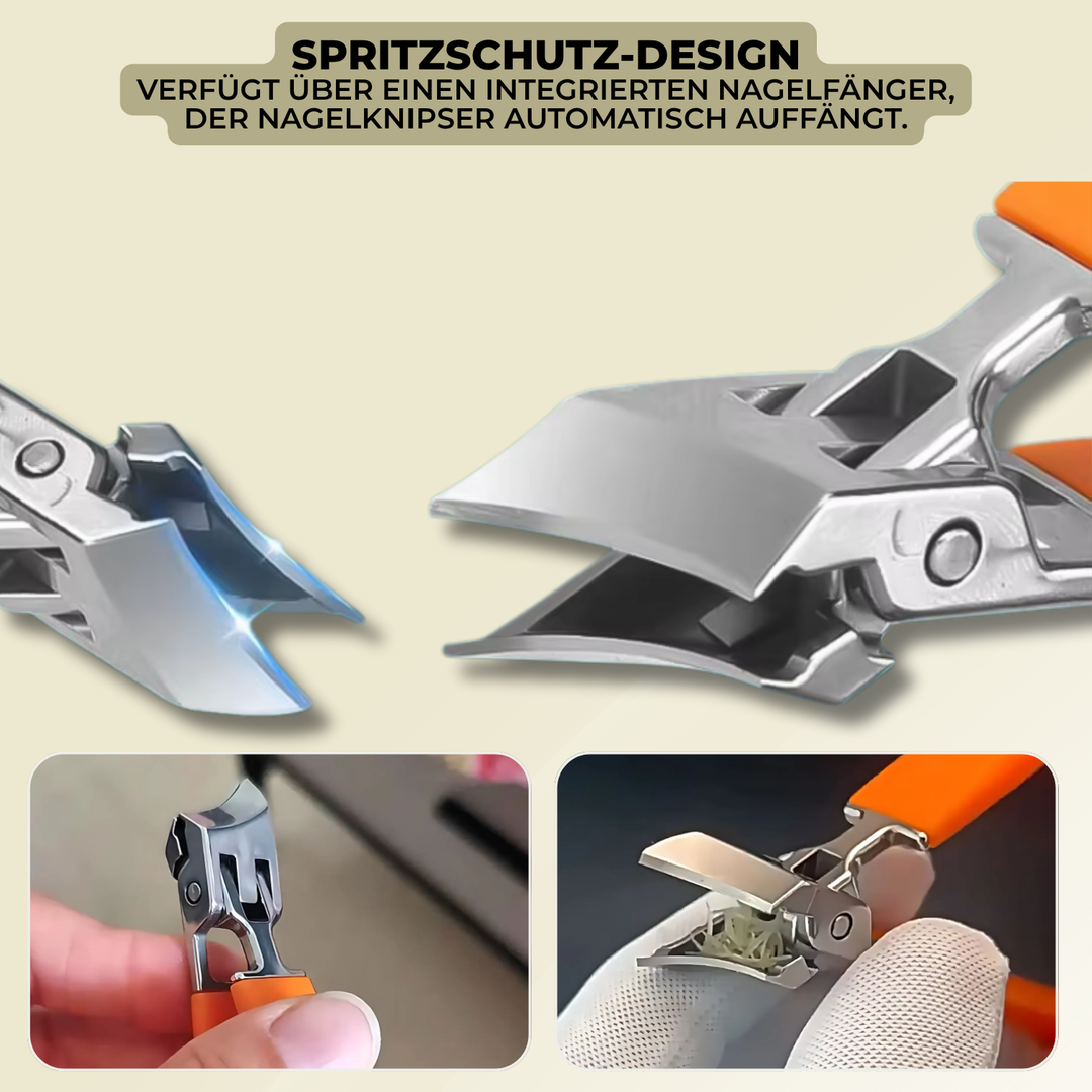 Coupe-ongles WideTrim | Ouverture de coupe extra large | Design anti-projection | Acier inoxydable
