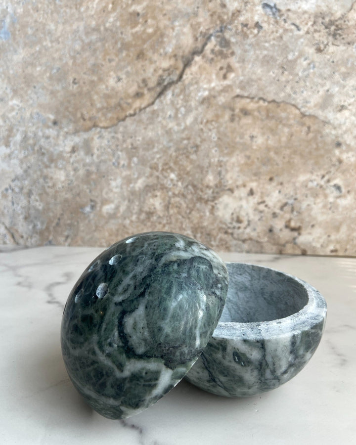 Brûleur d'encens Wabi Sabi - Pierre naturelle de travertin beige, fait main