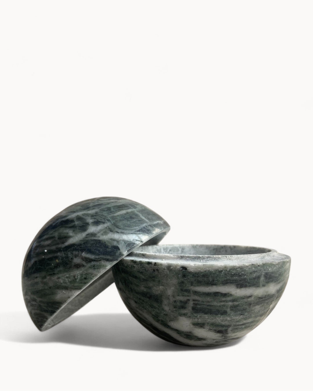 Brûleur d'encens Wabi Sabi - Pierre naturelle de travertin beige, fait main