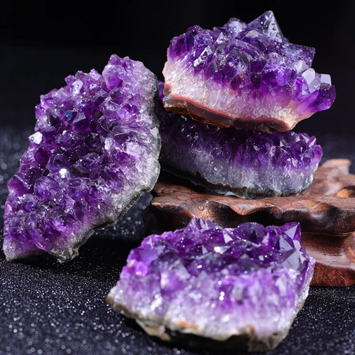 Druse d'Améthyste Ametara | Cristal Naturel | Guérison Énergétique & Méditation | Poli à la Main