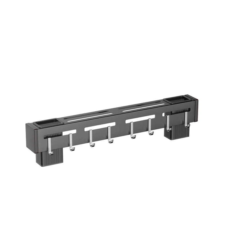 Support de couteaux mural en acier inoxydable Küchenform | Sans clous & gain de place | Avec crochets pour ustensiles de cuisine | Résistant à la rouille & moderne