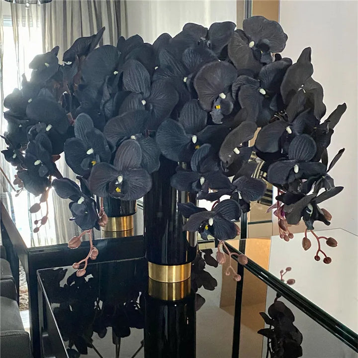 Orchidée Papillon Artificielle | 8 Fleurs | Soie | 68–105 cm | Décoration de Mariage & d'Intérieur
