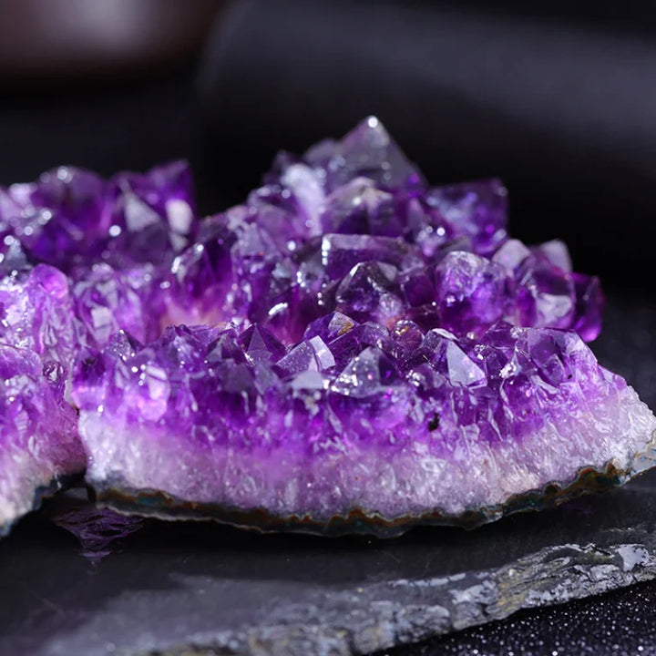 Druse d'Améthyste Ametara | Cristal Naturel | Guérison Énergétique & Méditation | Poli à la Main
