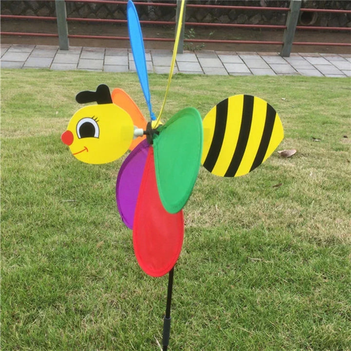 WindBee Éolienne 3D en forme d'abeille | Pliable & Résistante aux intempéries | Pour jardin, balcon & camping