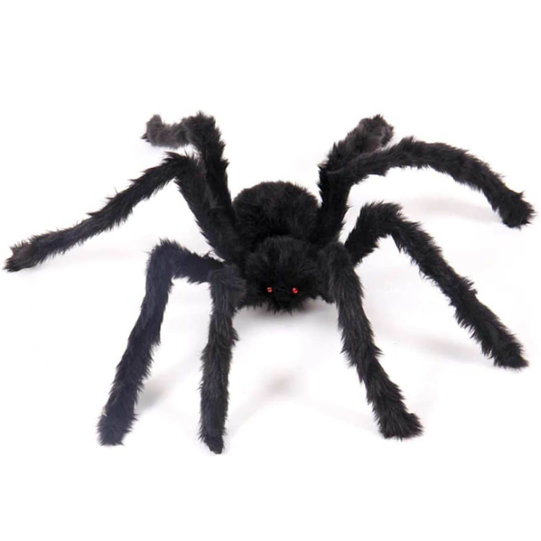 Aracnora Halloween Araignée Géante | Envergure de 200 cm | Avec Yeux Lumineux Rouges | Pour Intérieur & Extérieur