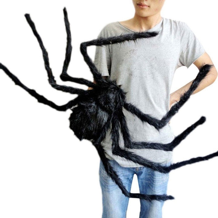 Aracnora Halloween Araignée Géante | Envergure de 200 cm | Avec Yeux Lumineux Rouges | Pour Intérieur & Extérieur
