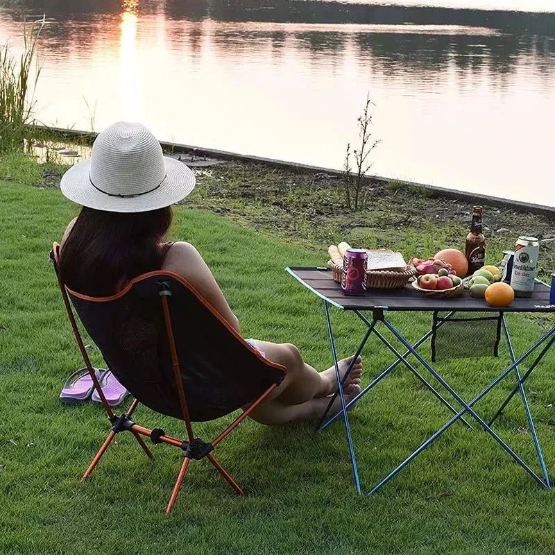 Ensemble de Chaise de Camping & Couverture de Plage Flexora | Ultra-léger & Pliable | Inclus : Tapis de Pique-nique sans Sable | Pour Plage, Randonnée & Pêche