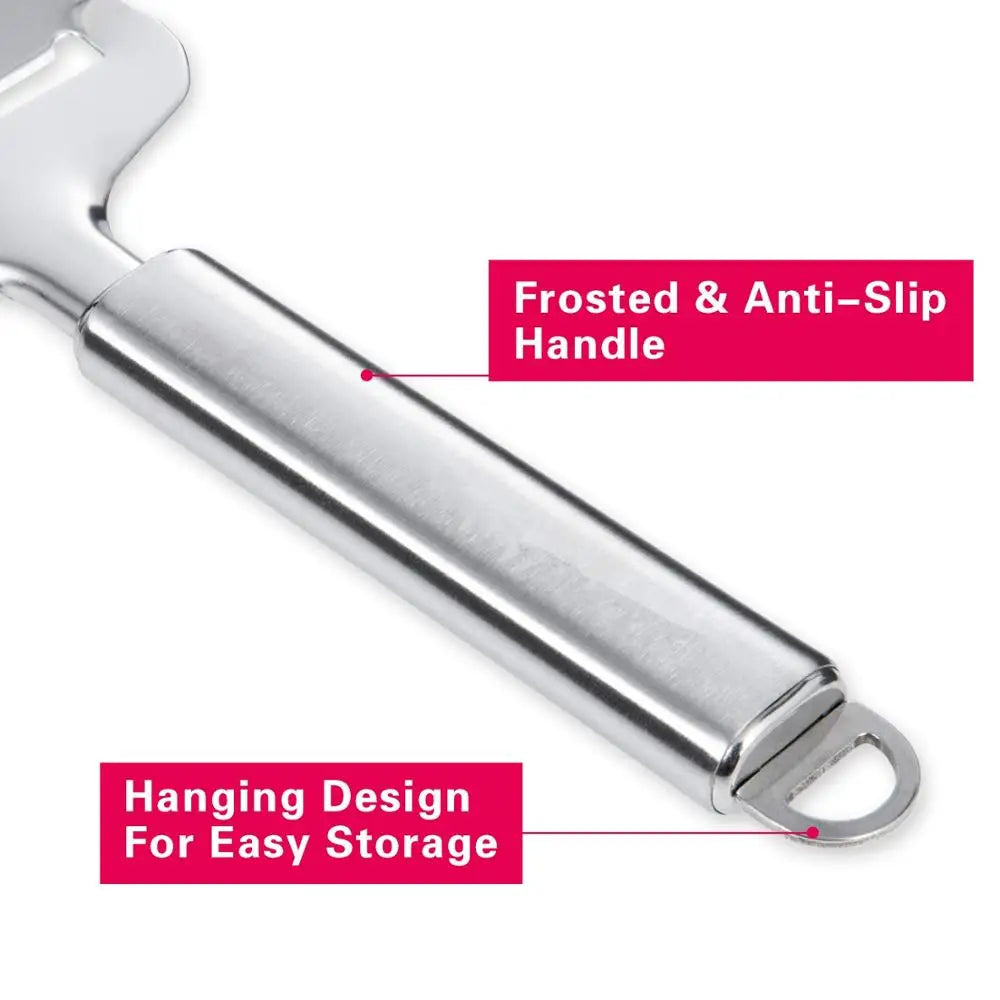 Slicerio Râpe à fromage en acier inoxydable | Découpe précise pour fromage & beurre | Robuste & Lavable au lave-vaisselle | env. 60 g