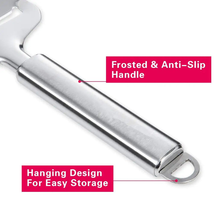 Slicerio Râpe à fromage en acier inoxydable | Découpe précise pour fromage & beurre | Robuste & Lavable au lave-vaisselle | env. 60 g