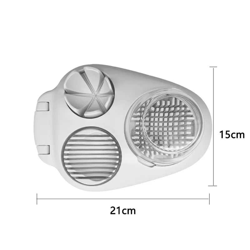 Schnibbolo 3-en-1 Coupe-oeufs & Coupe-légumes | Ustensile de cuisine manuel en acier inoxydable | Pour couper, hacher & couper en quartiers