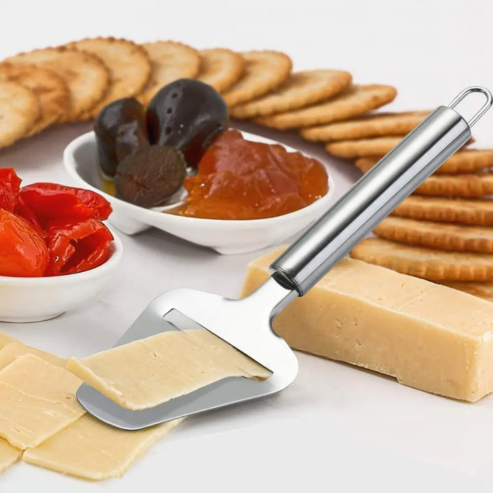 Slicerio Râpe à fromage en acier inoxydable | Découpe précise pour fromage & beurre | Robuste & Lavable au lave-vaisselle | env. 60 g