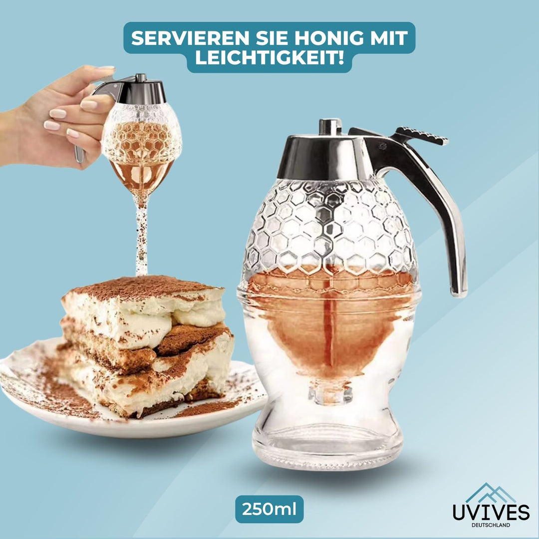 HoneyFlow - Distributeur de miel élégant et pratique