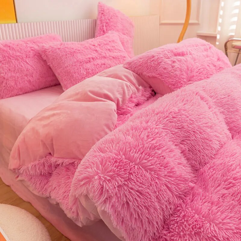 FluffLuxe - Ensemble de housses de couette en peluche