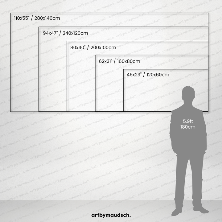 Peinture sur toile arc-en-ciel