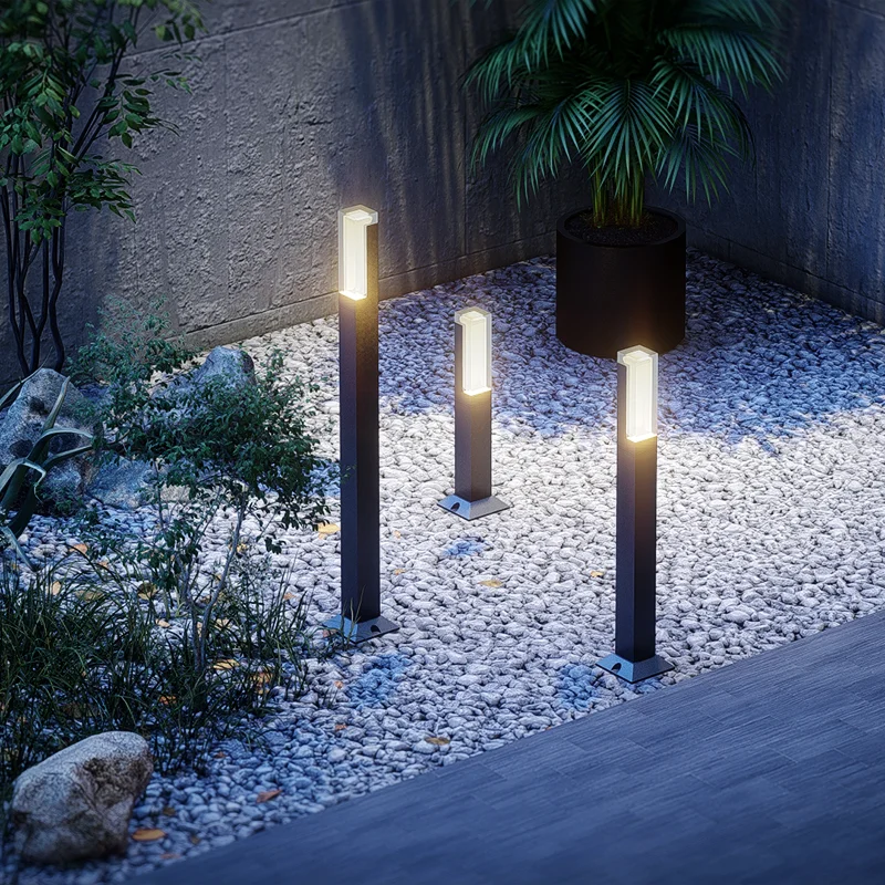 Lampe de jardin LED LumiPath | Étanche IP65 | Boîtier en aluminium | 30 cm / 50 cm de hauteur