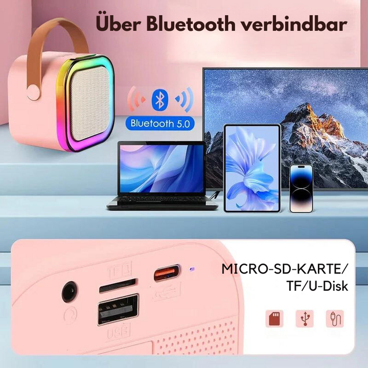 SongBeam – Le spectacle de karaoké compact pour la maison et en déplacement !