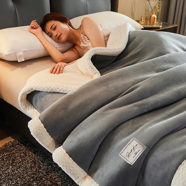 Couverture en Fleece CozyBlanket | Luxueuse & Douce | Chaleureuse & Légère | Polyvalente