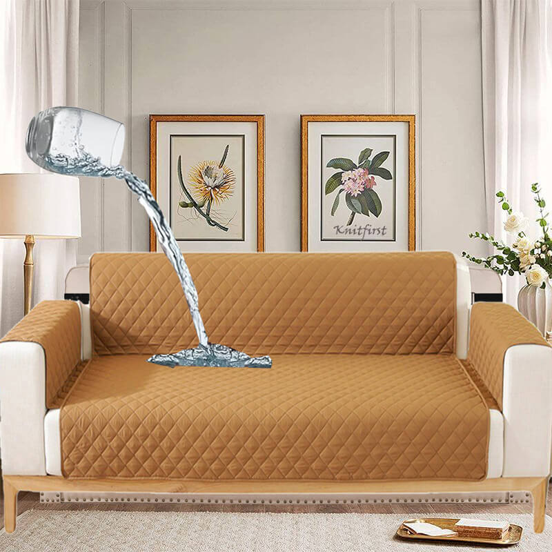 VelvetGuard Housse de canapé | Flanelle de luxe | Antidérapante & Lavable | Pour canapés 3 places jusqu'à 198 cm