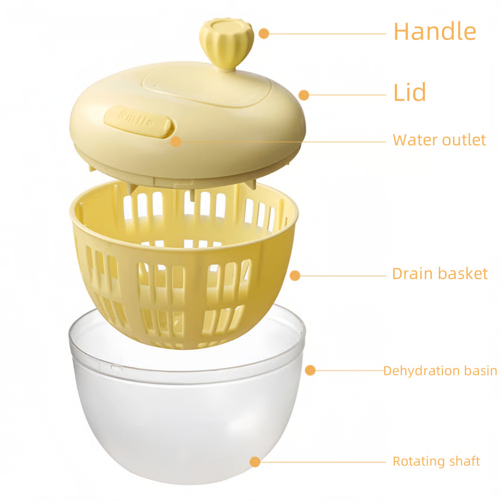 FreshSpin Pro – Essoreuse à salade et fruits 3-en-1 !