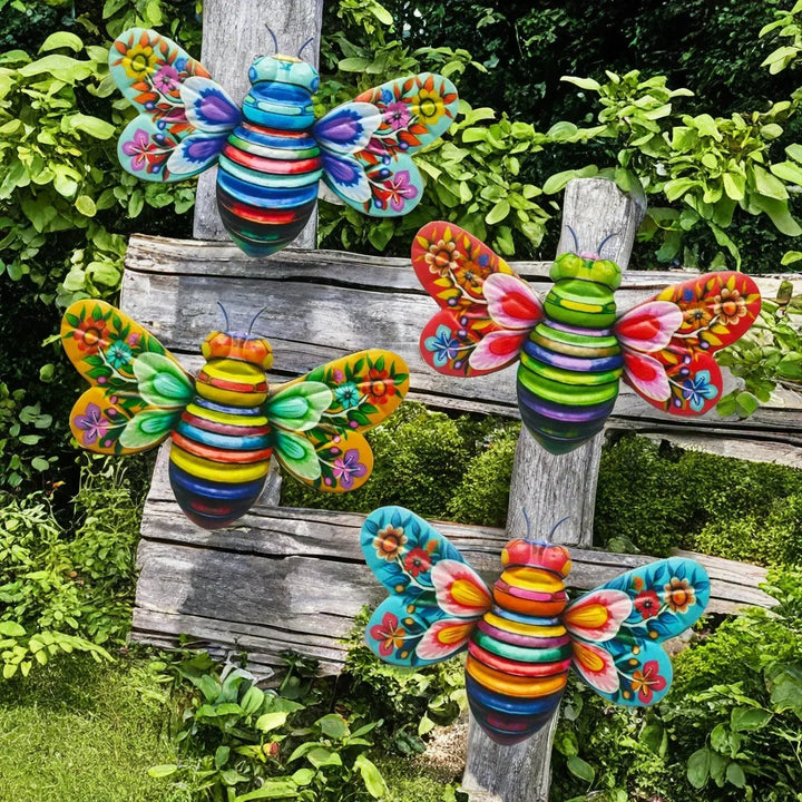 BuzzCharm – Décoration murale en métal abeille !