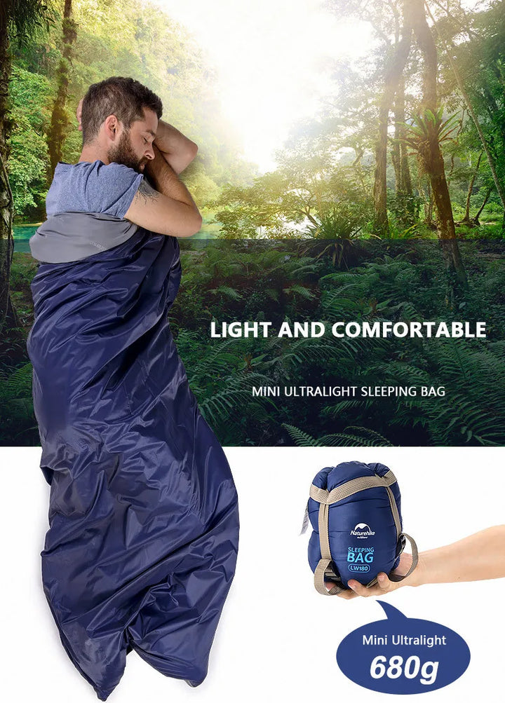 TrekNite Sac de Couchage Léger Compact | 900 g | Pour 10–20 °C | Respirant & Lavable | 190×75 cm