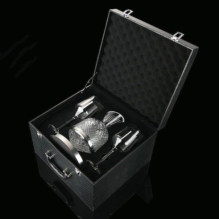 Carafe à vin soufflée à la main rotative à 360°