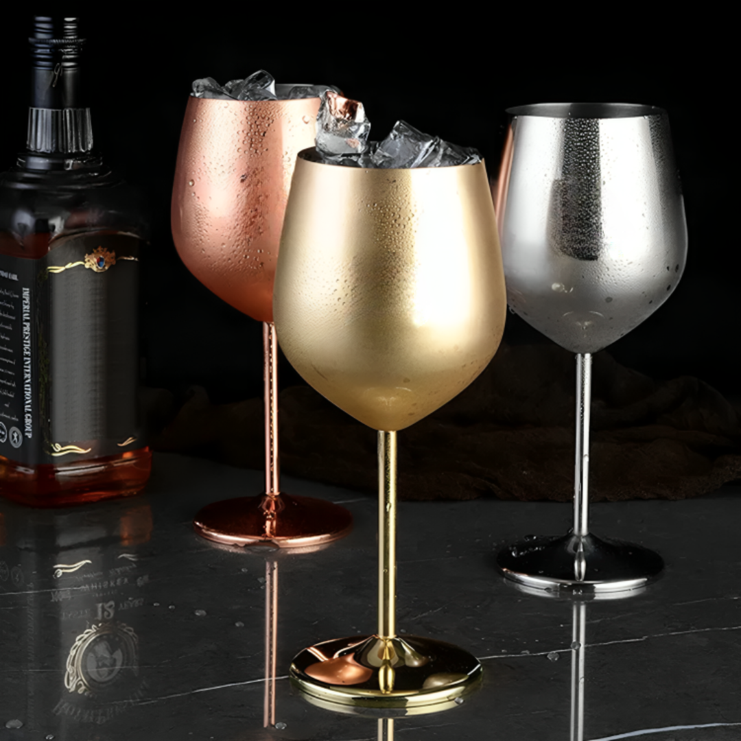 1+1 GRATUIT | SteelSavor - Verre à vin en acier inoxydable