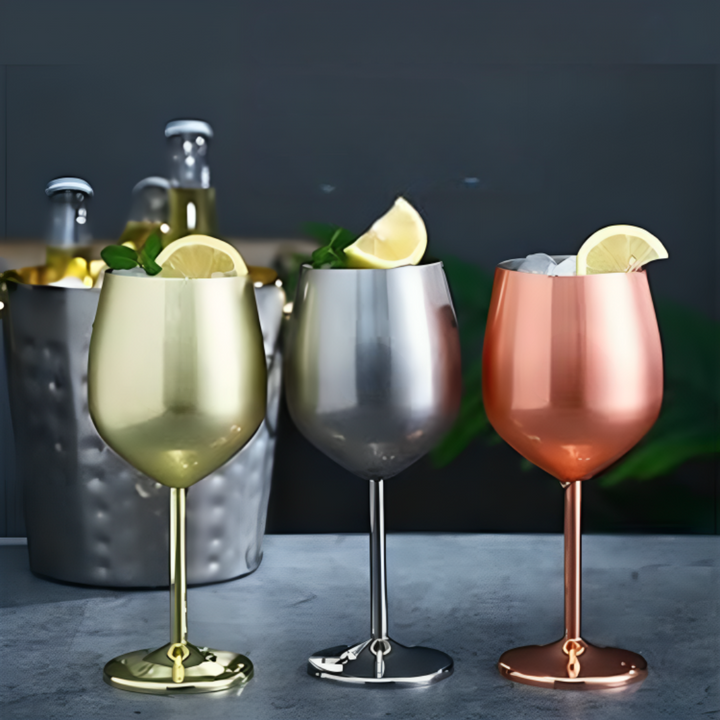 1+1 GRATUIT | SteelSavor - Verre à vin en acier inoxydable