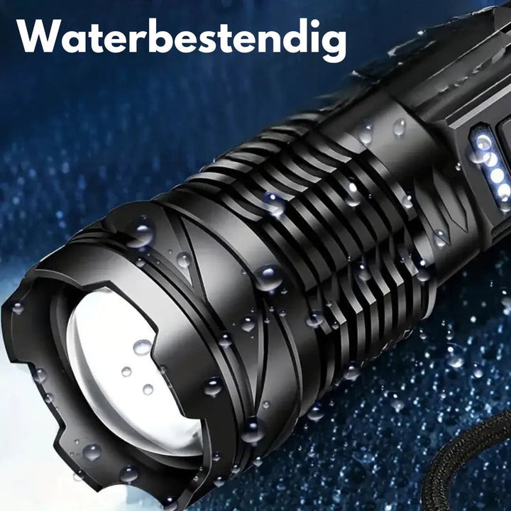 Lampe de poche militaire LUMATOR XHP50 | 5000 Lumens | 7 modes d'éclairage | Rechargeable USB | Étanche IP64