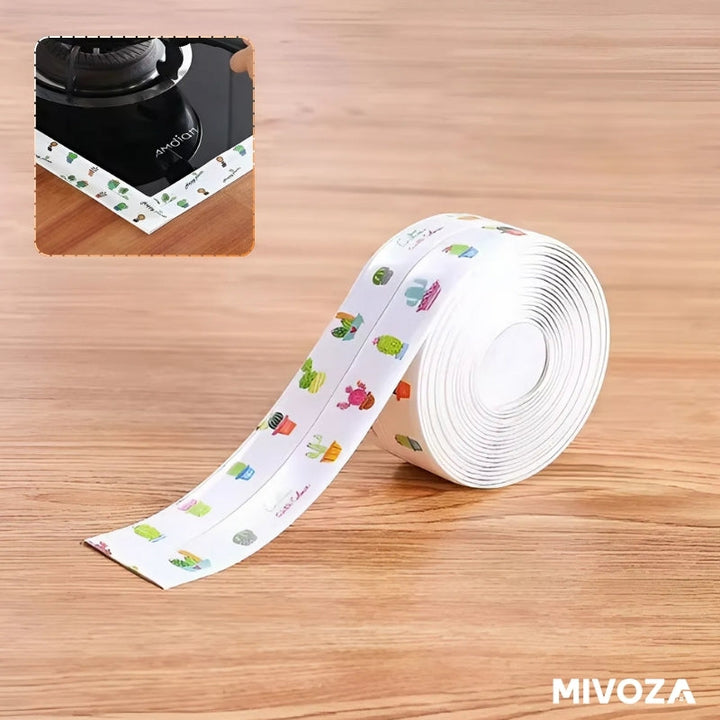TightSeal - Ruban d'étanchéité en PVC étanche pour la cuisine et la salle de bain