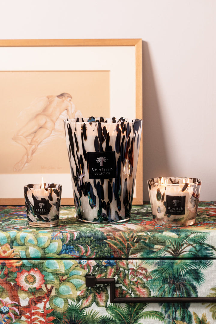 Bougie en verre soufflé à la main avec parfum