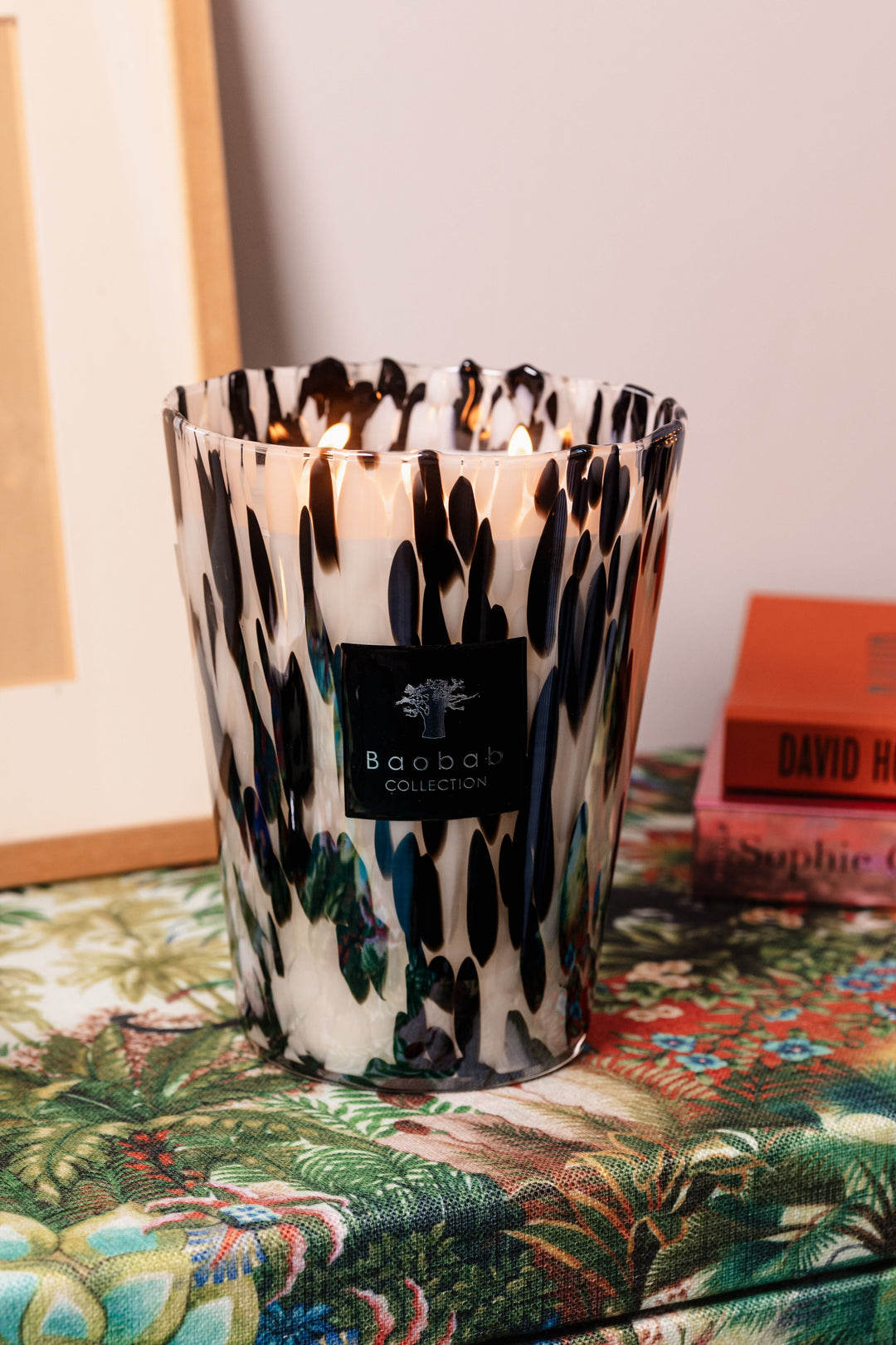 Bougie en verre soufflé à la main avec parfum