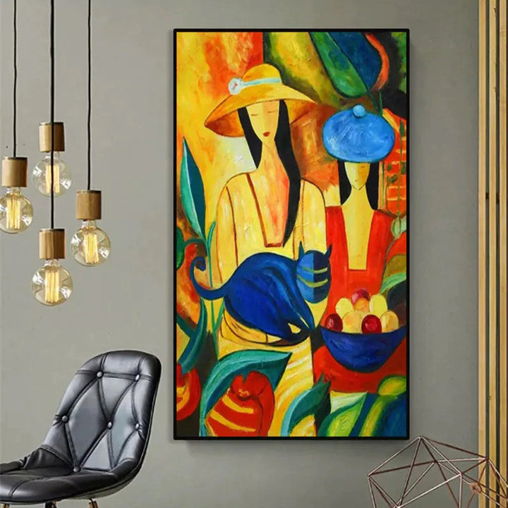 Peinture sur toile de style Picasso