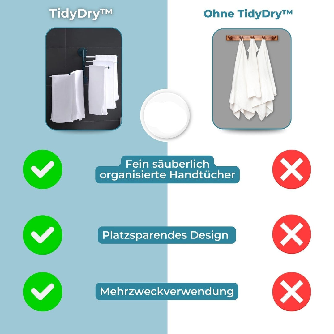 TidyDry - Séchage de serviettes sans effort à tout moment