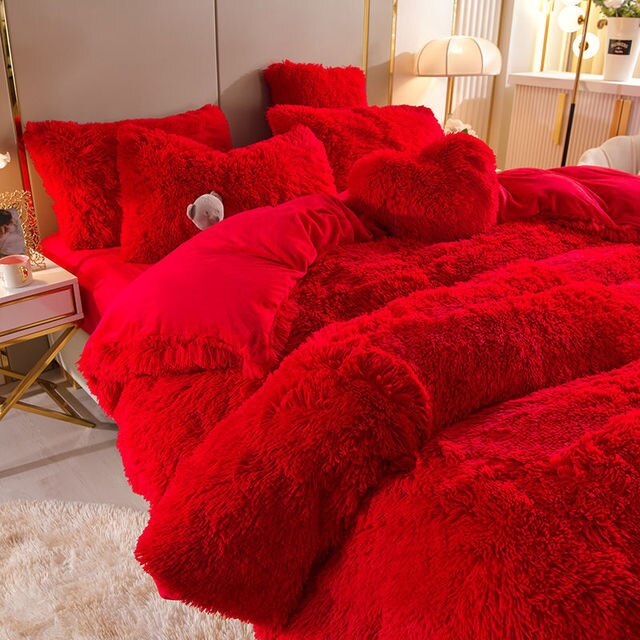 Ensemble de literie 5 en 1 avec oreiller en forme de cœur – Ensemble complet pour un style et un confort optimaux