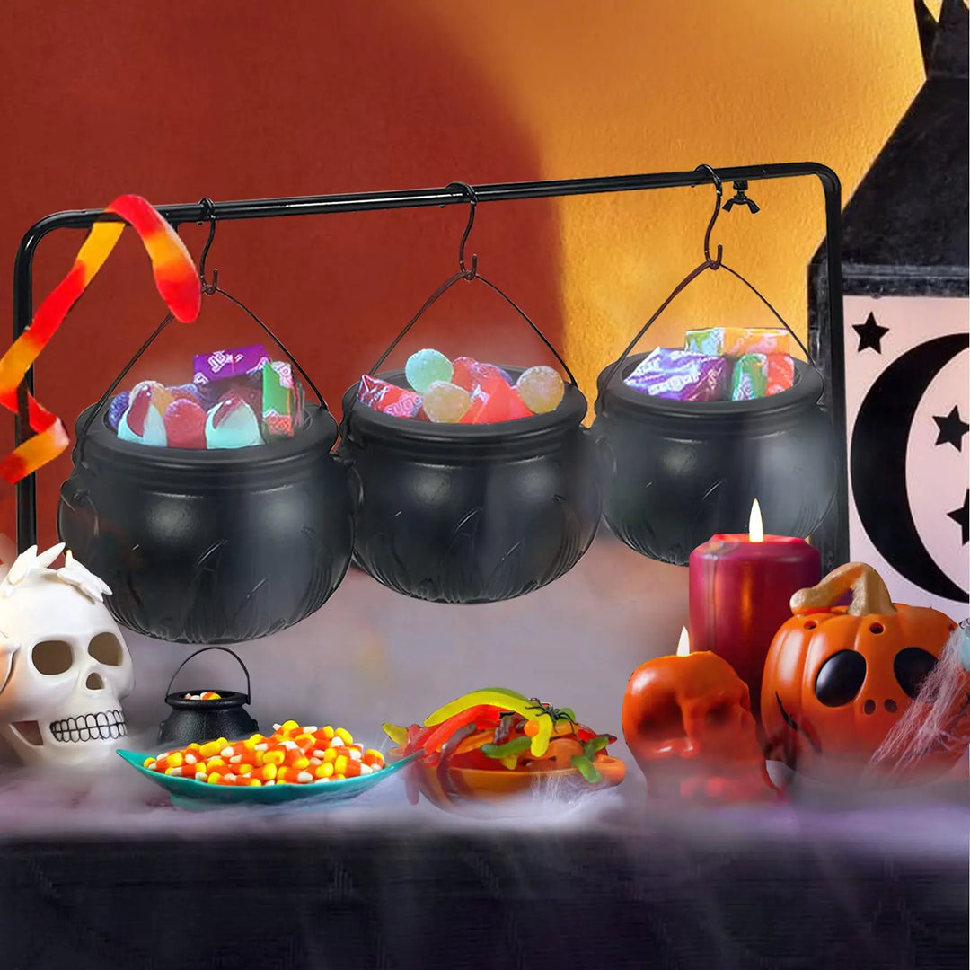 CauldronCharm | Ensemble de bols Halloween Hexenkessel (3 pièces) avec support | Décorations & Vaisselle