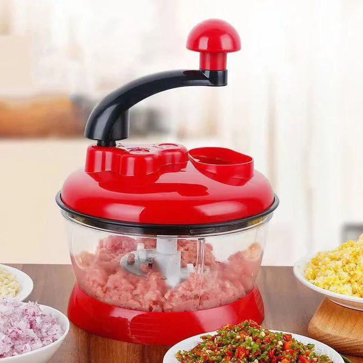 SchnittFix EcoChop Coupe-Ail & Légumes Manuel | Lames en Acier Inoxydable | 16×16×13,5 cm | Hachoir Multifonctionnel