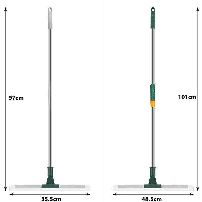 Flexiva Brosse de Nettoyage Télescopique avec Lame en Silicone | Pivotante à 180° | Pour Sols, Fenêtres & Salle de Bain