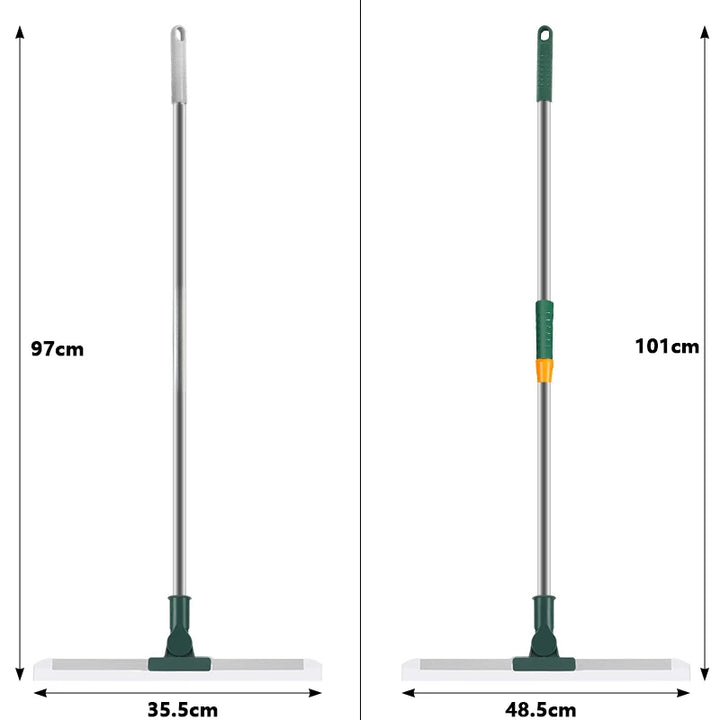 Flexiva Brosse de Nettoyage Télescopique avec Lame en Silicone | Pivotante à 180° | Pour Sols, Fenêtres & Salle de Bain