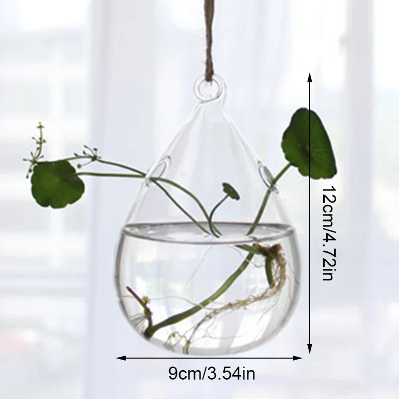 Seraphina | Vase en verre Ange | Fait main & Transparent | 8 x 5 cm | Décoration & Hydroponie