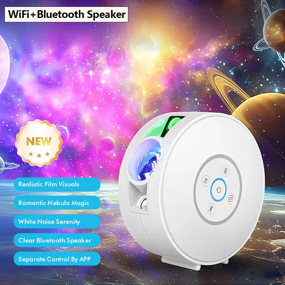 Nebuligh Smart Galaxy Projecteur d'étoiles | Contrôle par application et vocal | 16 millions de couleurs | Minuterie et mode musique | Compatible avec Alexa et Google Home