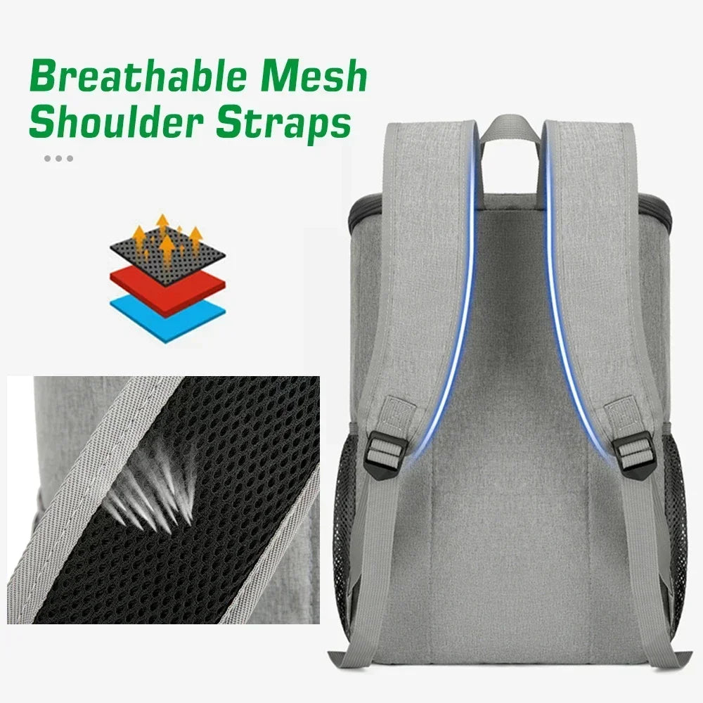 FrostoPak Sac à dos réfrigérant 30L | Étanche & Isolé | Pour Camping, Randonnée & Pique-nique | Tissu Oxford
