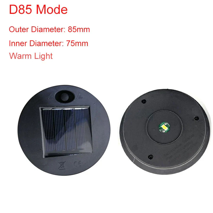 LumiDeck Solar-Couvercle Guirlande Lumineuse | Étanche & Commandée par la Lumière | Pour Décoration en Verre & Éclairage de Jardin