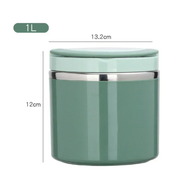 Boîte à Lunch Thermo | Conteneur Isotherme en Acier Inoxydable | 630 ml / 1000 ml | Avec Poignée & Étanche