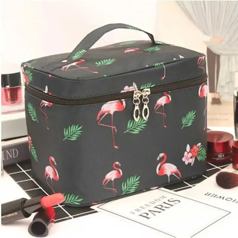 Trousse de maquillage Bellavie XL | Résistante à l'eau & Portable | Grande capacité | Tissu Oxford résistant