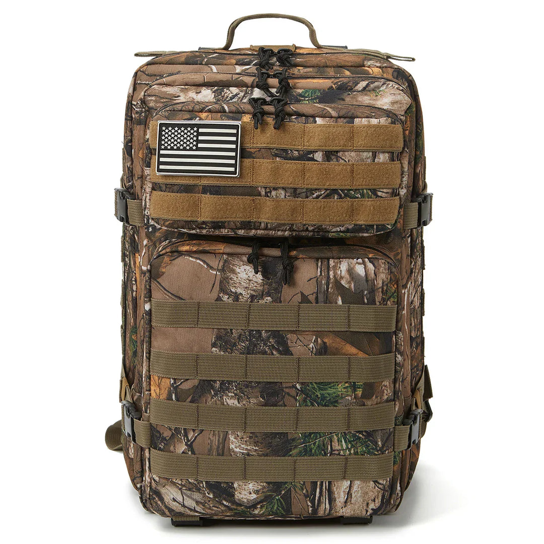 TACTICO45 45 L Sac à Dos d'Outdoor | Système Molle | Capacité de 3 Jours | Robuste & Multifonctionnel – Noir/Kaki/Olive