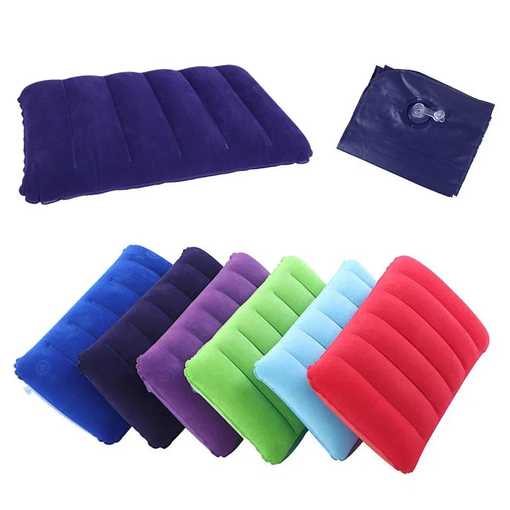 Coussin de voyage gonflable 47x30 cm | Pliable & Léger | Coussin d'air AirNest pour camping & voyages en avion
